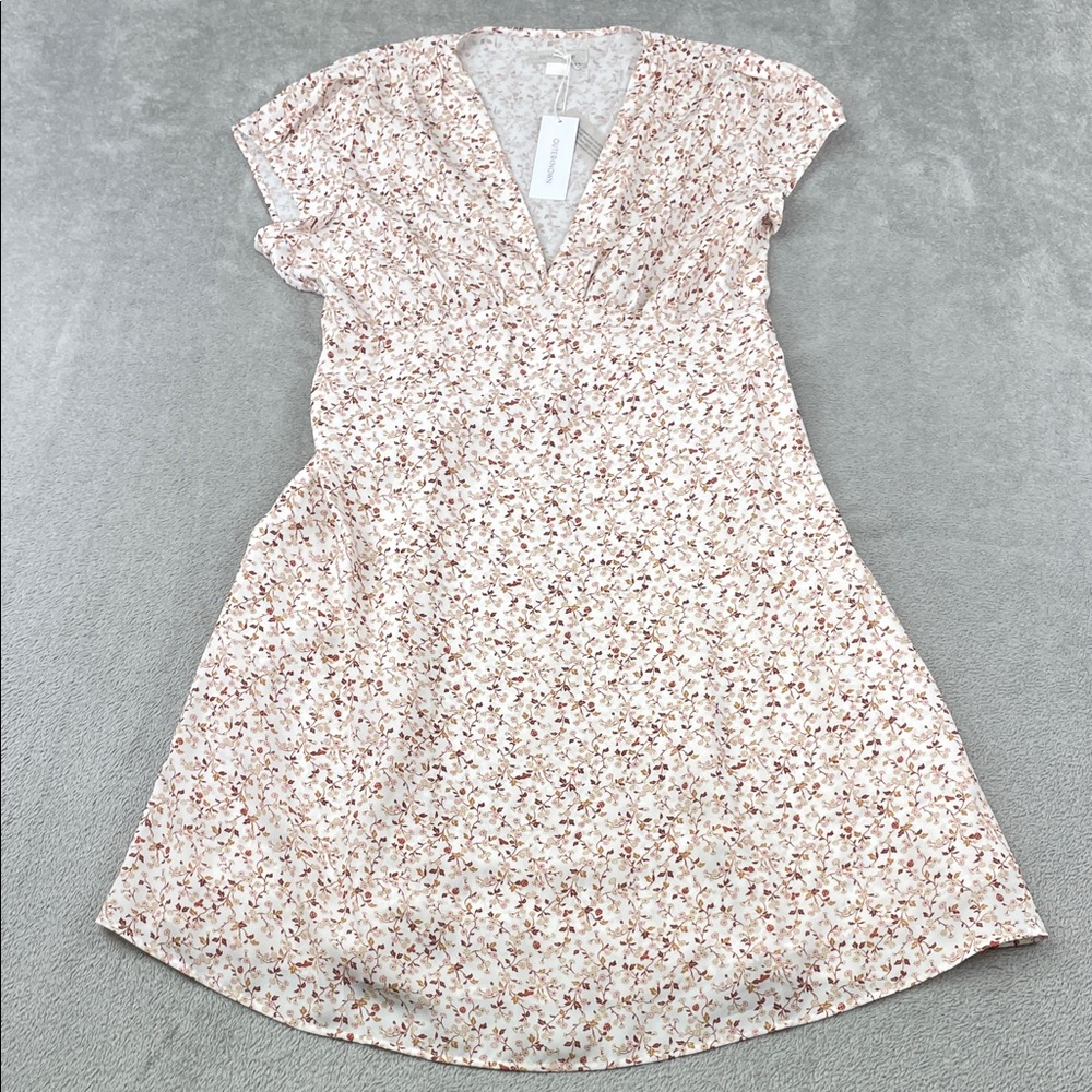 NEW Outerknown S Juniper‎ Floral V-Neck Mini Dress